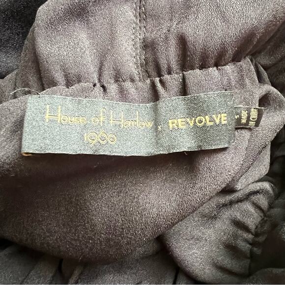 House of Harlow 1960 x Revolve Women’s Farrah Gold High Neck Pleated Midi Dress - Picture 4 of 14